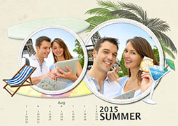 beautiful printable photo calendar of summer