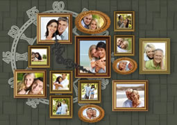 photo collage template of the important life journey