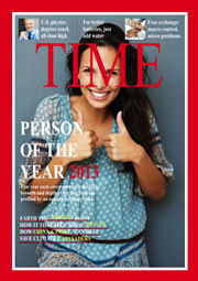 photo collage template of TIME magazine