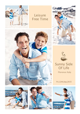 leisure time template in portrait