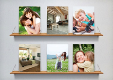 photos on board poster template