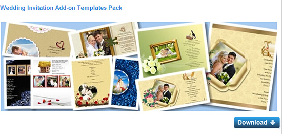 download Wedding template from website