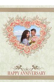 the flower of love card for anniversary day