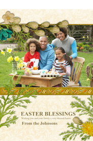family together card for easter