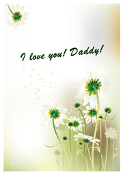 fresh greeting card for Daddy