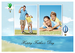 simple Father's Day greeting card template