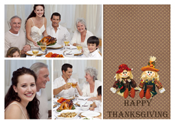 thanksgiving card with happy memories