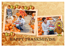 happy family greeting card template