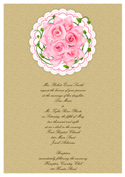 greeting card with wedding wishes