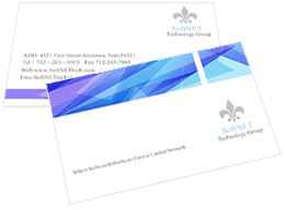 technology company business card template