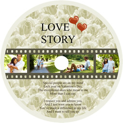 love story file disk cover template