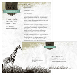 letter to zoo template