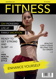 fitness house magazine template