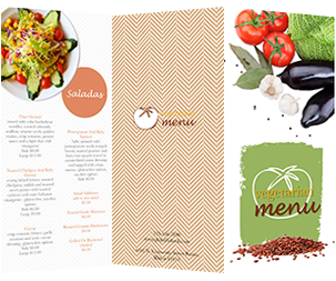 popular salad menu template