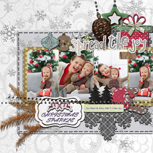 scrapbook page idea for Christmas