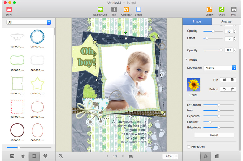 collage maker mac screenshot