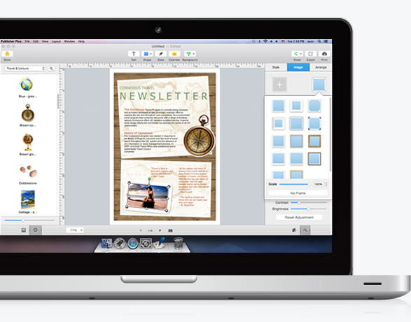publisher plus for mac set transparent color