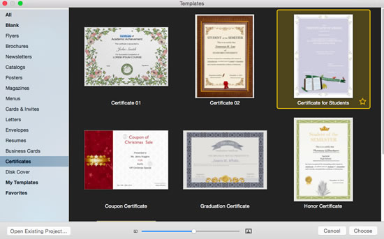 how to create a certificate template