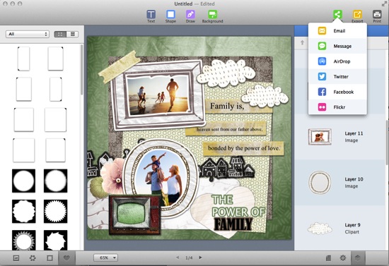digital scrapbook program for mac